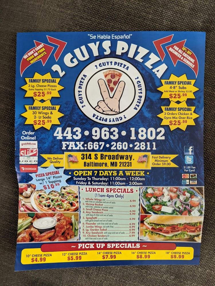 Two Guys Pizza Cheeseburger